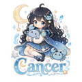 Cancer Girl Sticker
