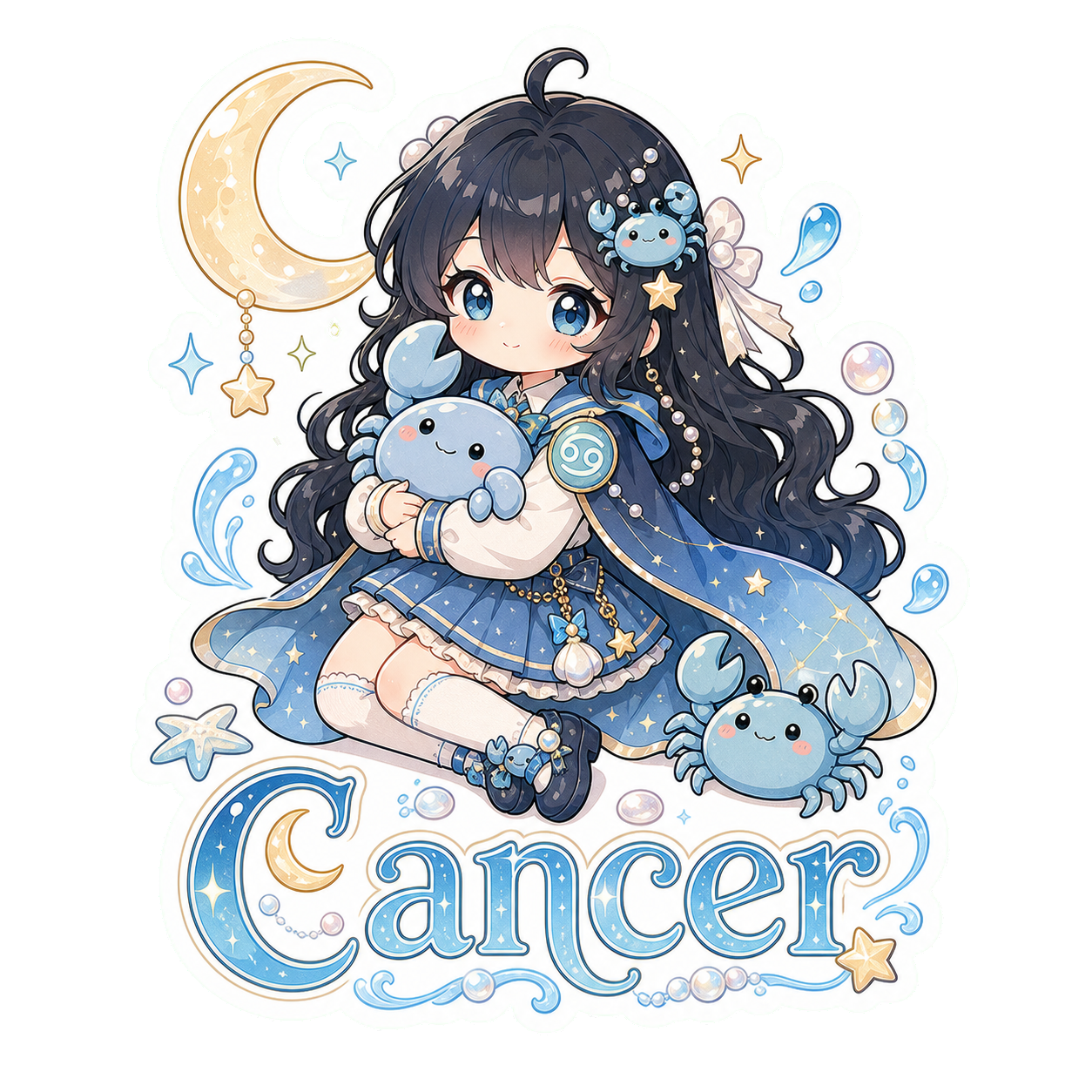 Cancer Girl Sticker