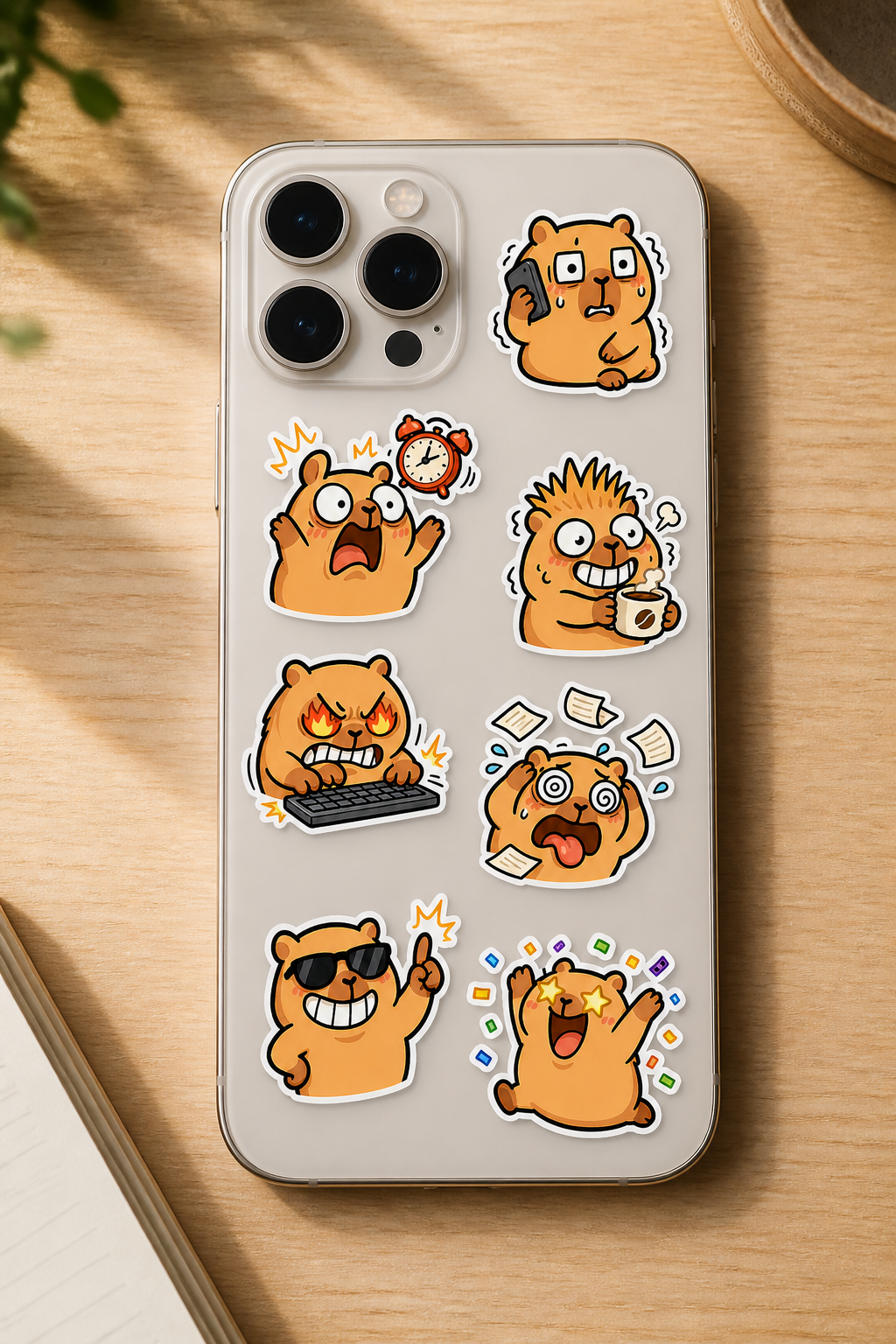 Capybara Mood & Everyday Chaos sticker pack product image 5