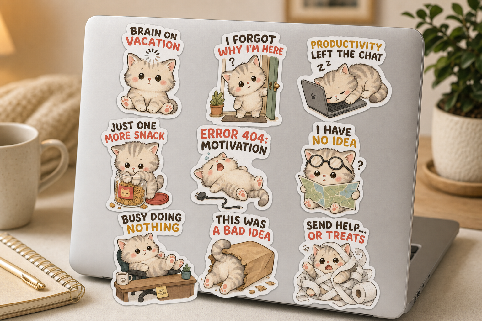 Cat Daily Life Sticker Pack
