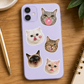 Sassy Cat Faces & Fashion Reactions Sticker Pack