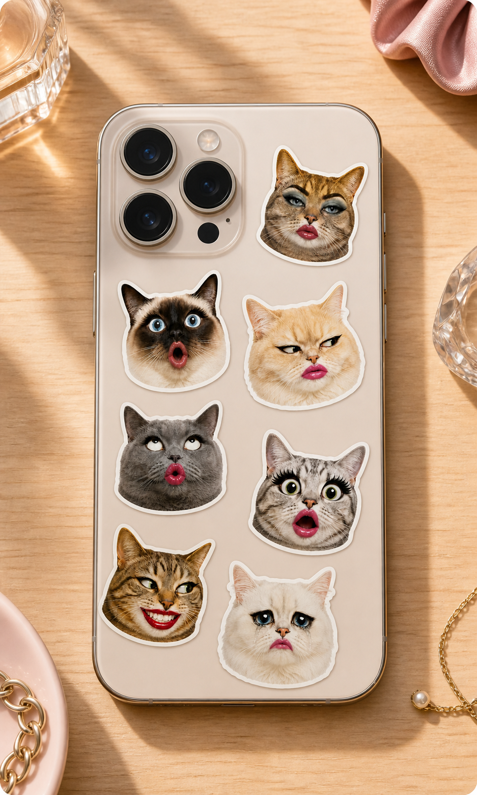 Sassy Cat Faces sticker pack product image 3
