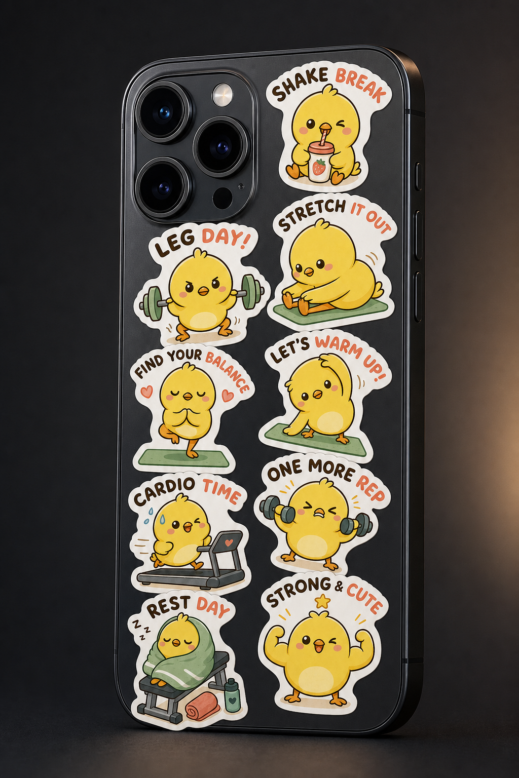 Chick Gym Sticker Pack