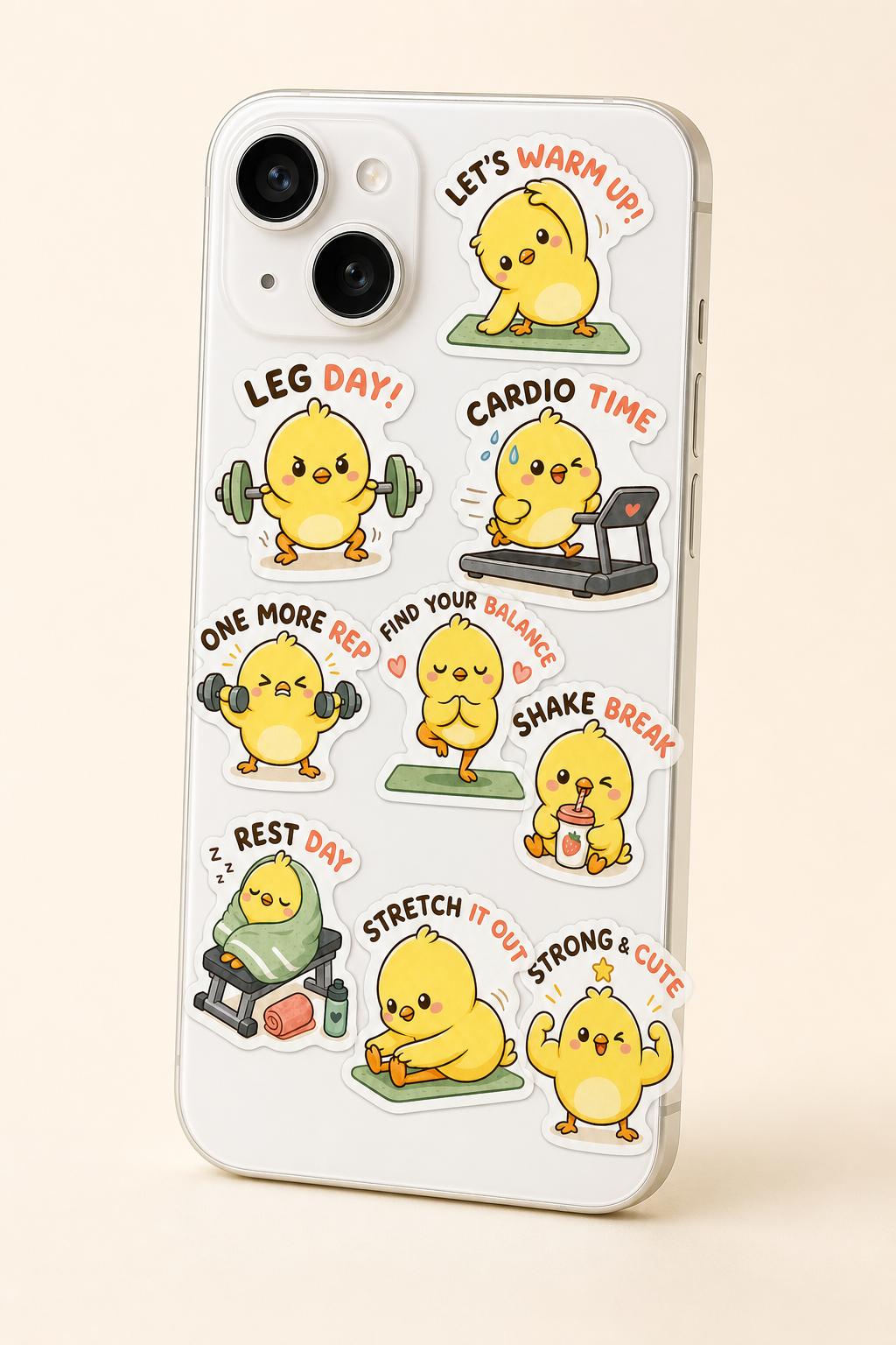 Chick Gym Sticker Pack