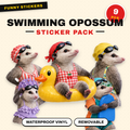 Swimming Opossum