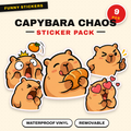 Capybara Everyday Chaos Sticker Pack