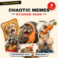 Chaotic Animal Meme Stickers