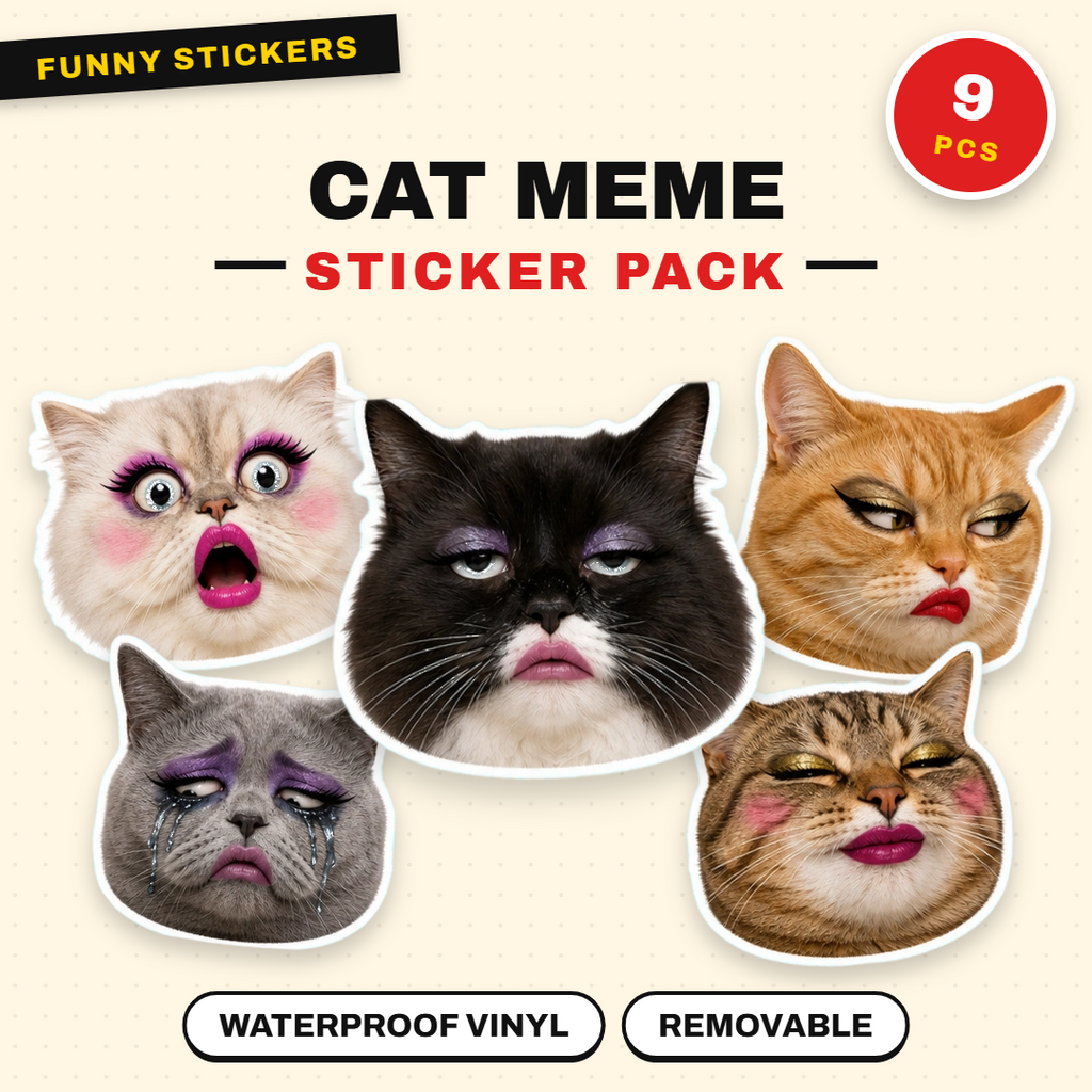Exaggerated Cat Faces