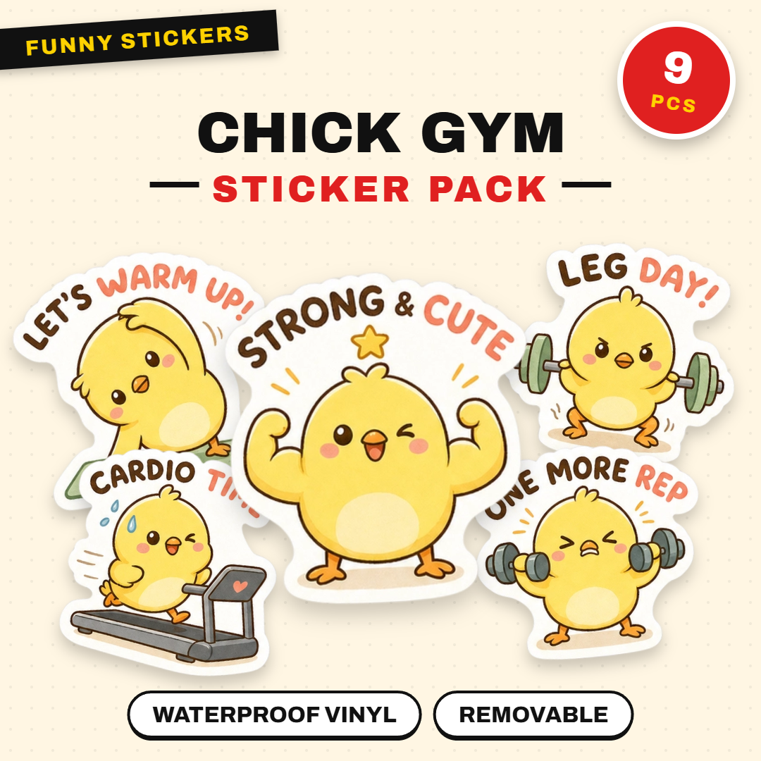 Chick Gym Sticker Pack