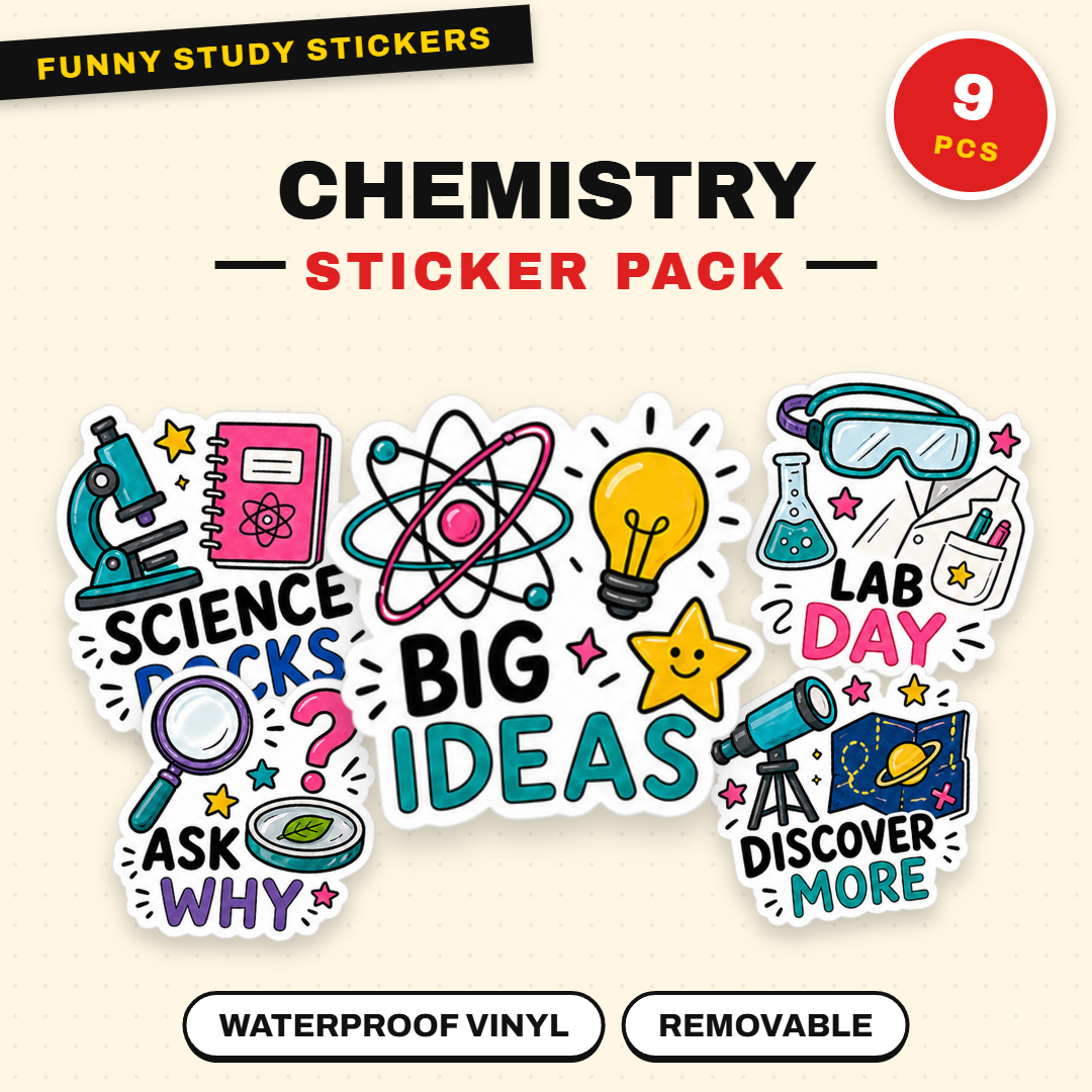School Life & Study Vibes Sticker Pack