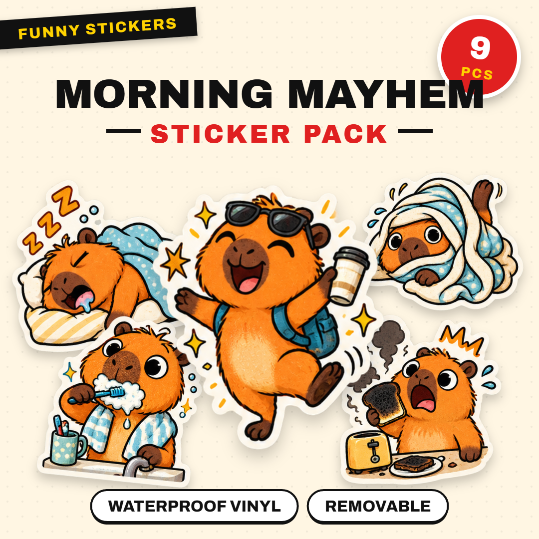 Capybara Morning Mayhem