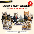 Lucky Cat Wealth & Success Sticker Pack