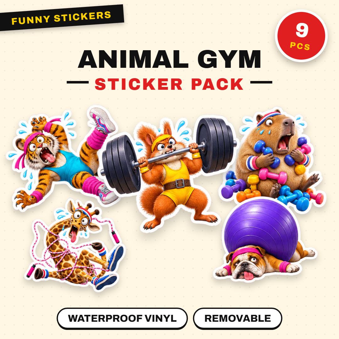 Retro Animal Gym Disaster