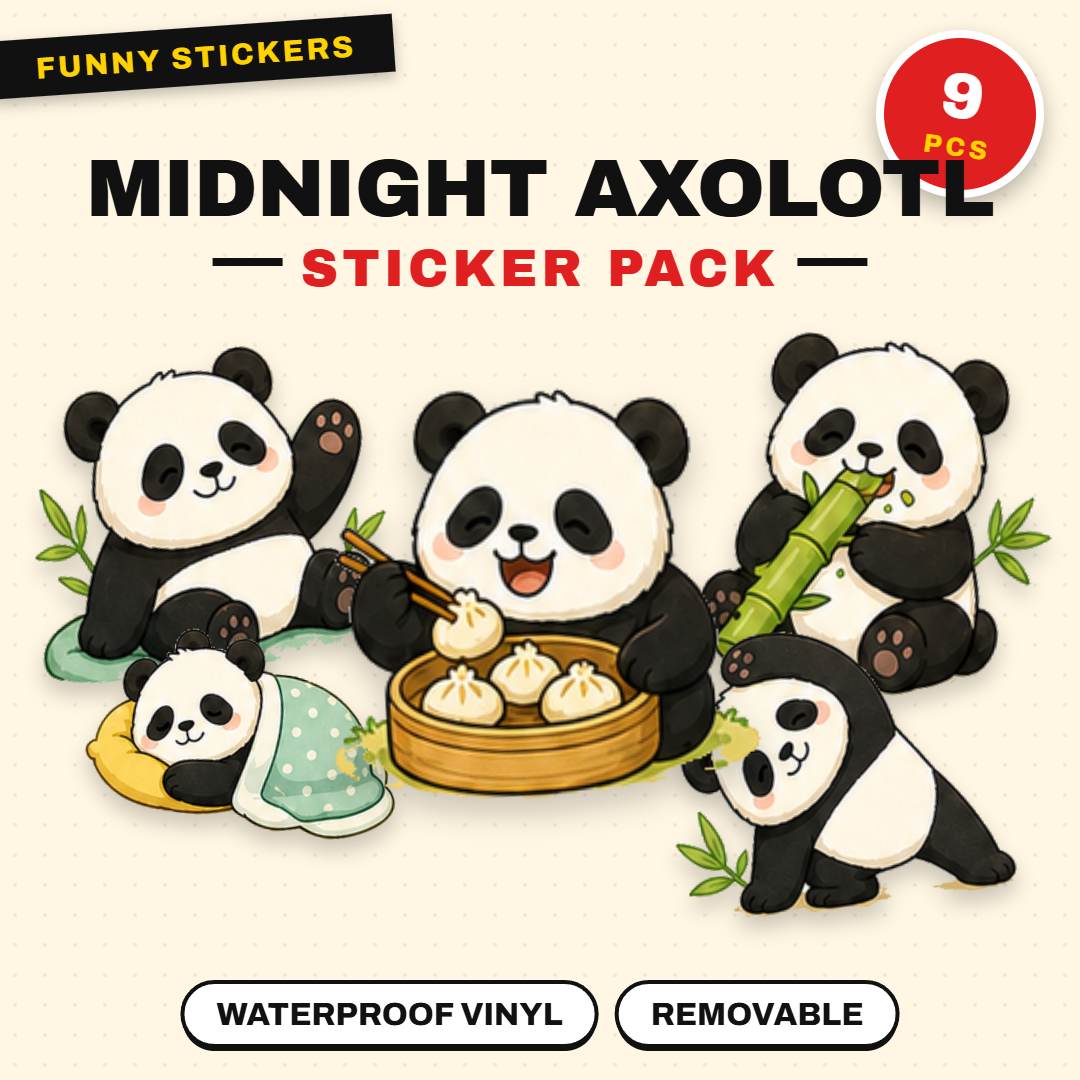 Midnight Bakery Axolotl Sticker Pack