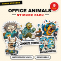 Office Animals & Workplace Chaos Sticker Pack