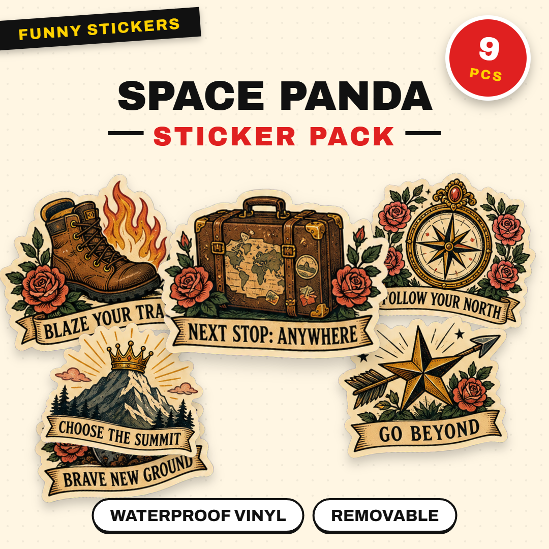 Trailblazer Spirit Space Panda Sticker Pack