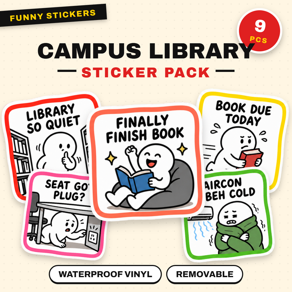 Chaotic Library Campus Stickers