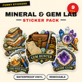 Mineral & Gem Lab Sticker Pack