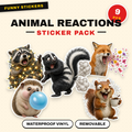 Wild Animal Reactions Sticker Pack