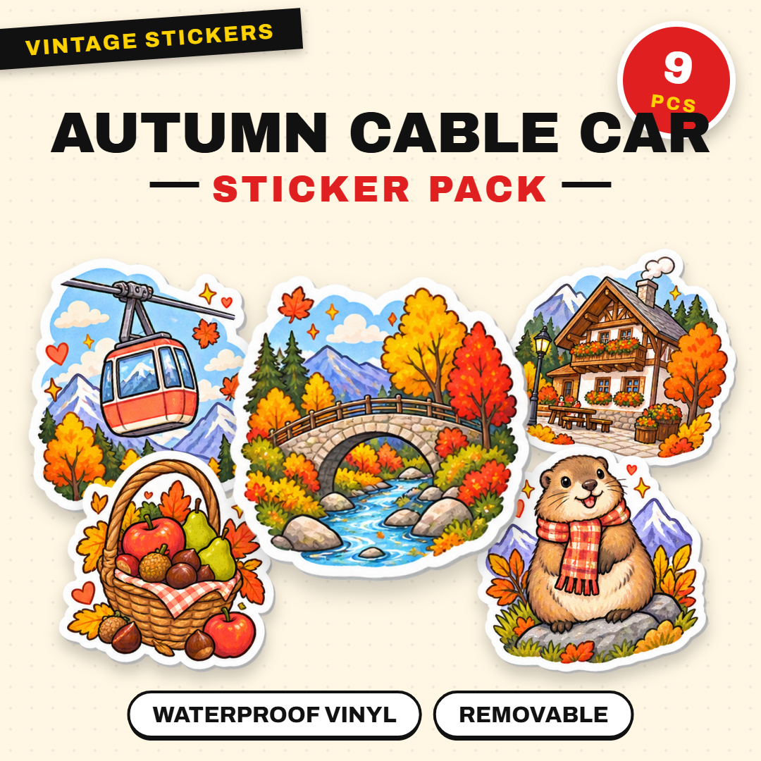 Autumn Alpine Cable Car
