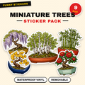 Beautiful Bonsai & Miniature Trees Sticker Pack