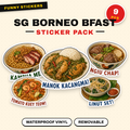 SG Borneo Morning Breakfast Stickers