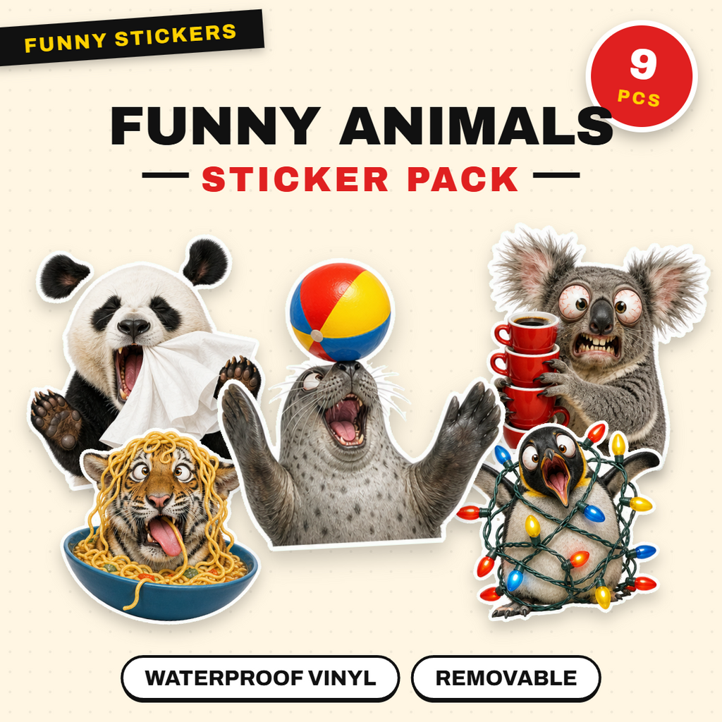 Funny Animal Chaos Sticker Pack