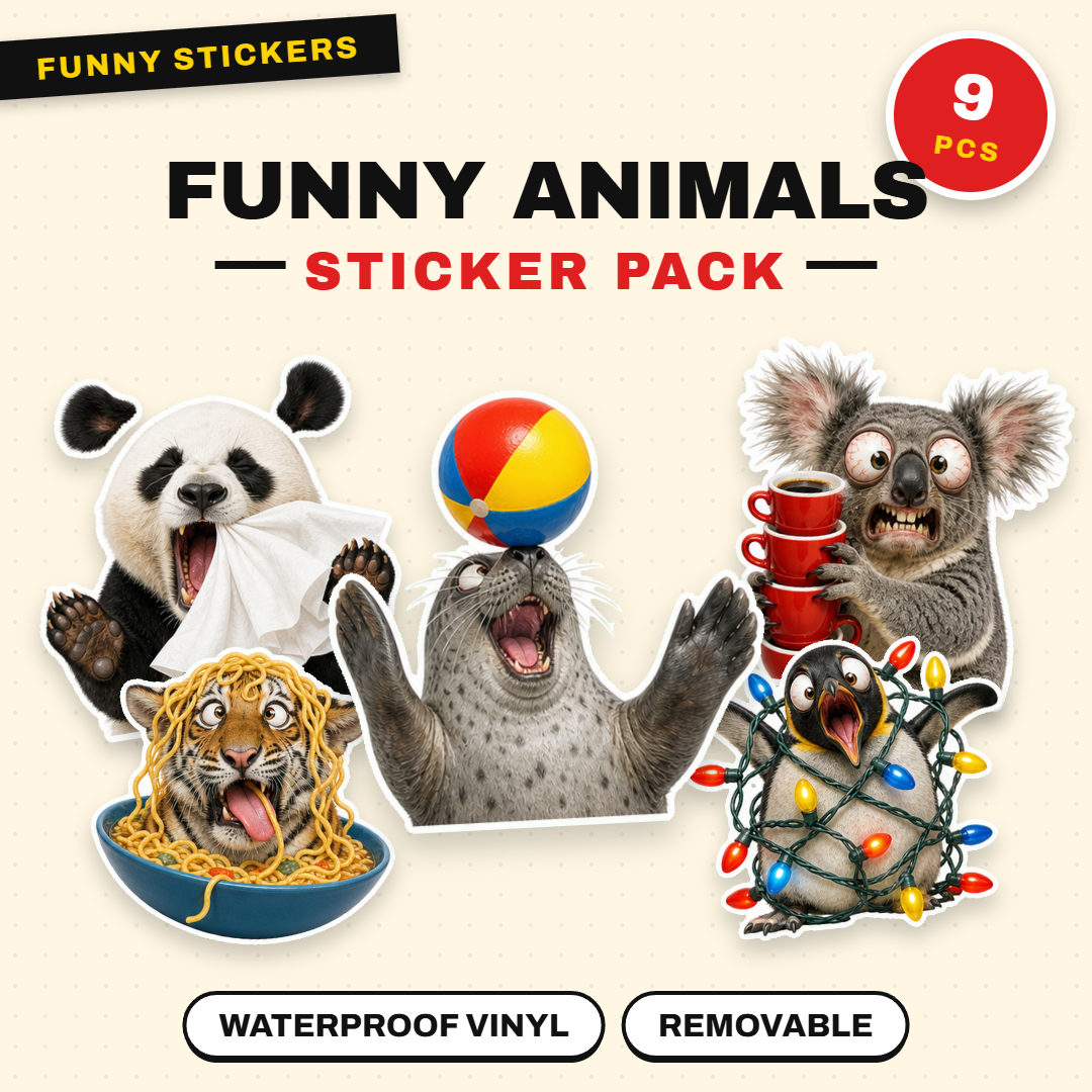 Funny Animal Chaos Sticker Pack