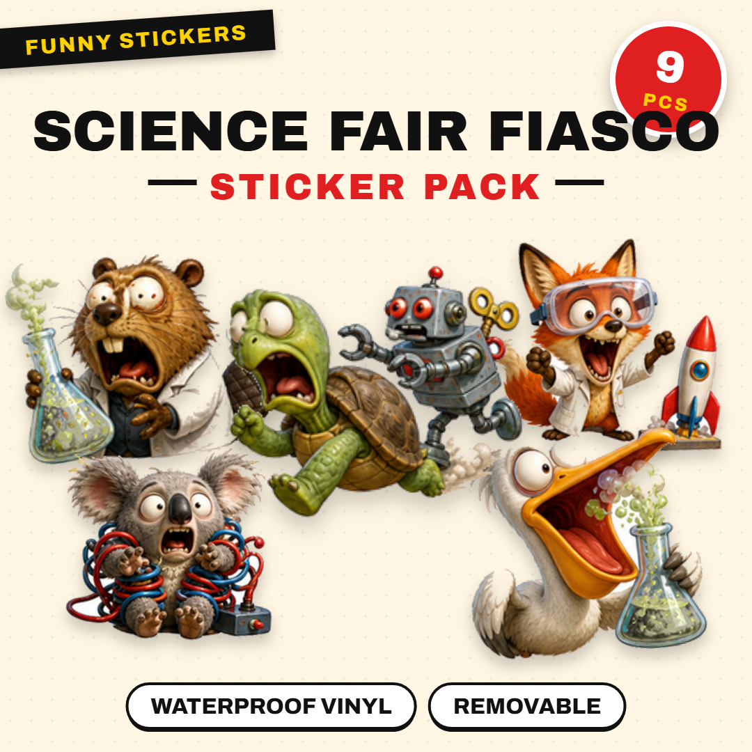 Animal Science Fair Fiasco Sticker Pack