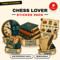 Chess Lover Waterproof Sticker Pack