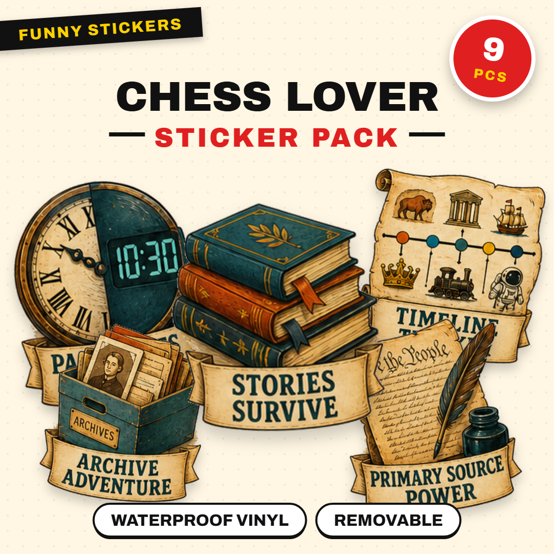 Chess Lover Waterproof Sticker Pack