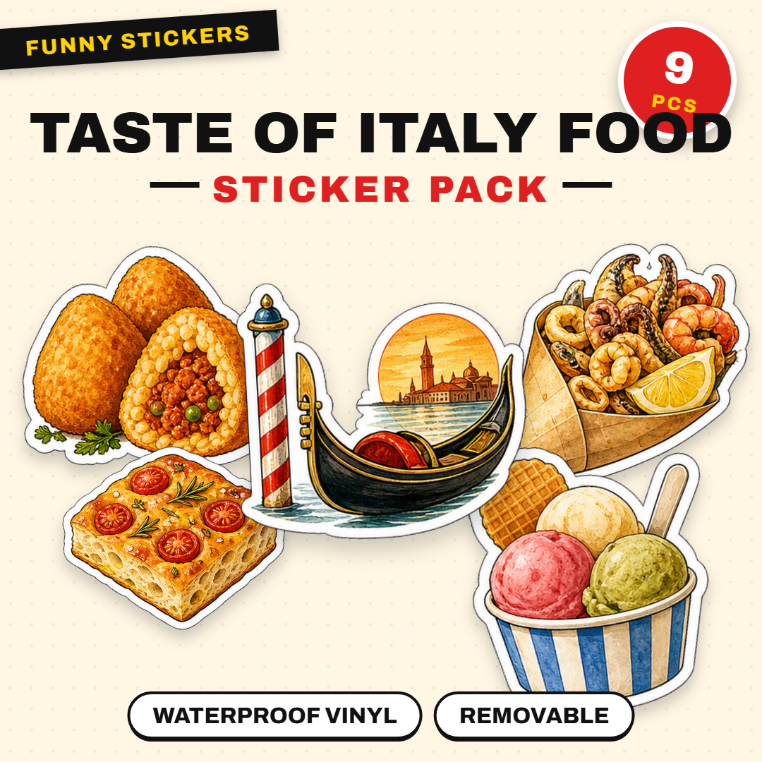Taste of Italy Food & Lifestyle Sticker Pack