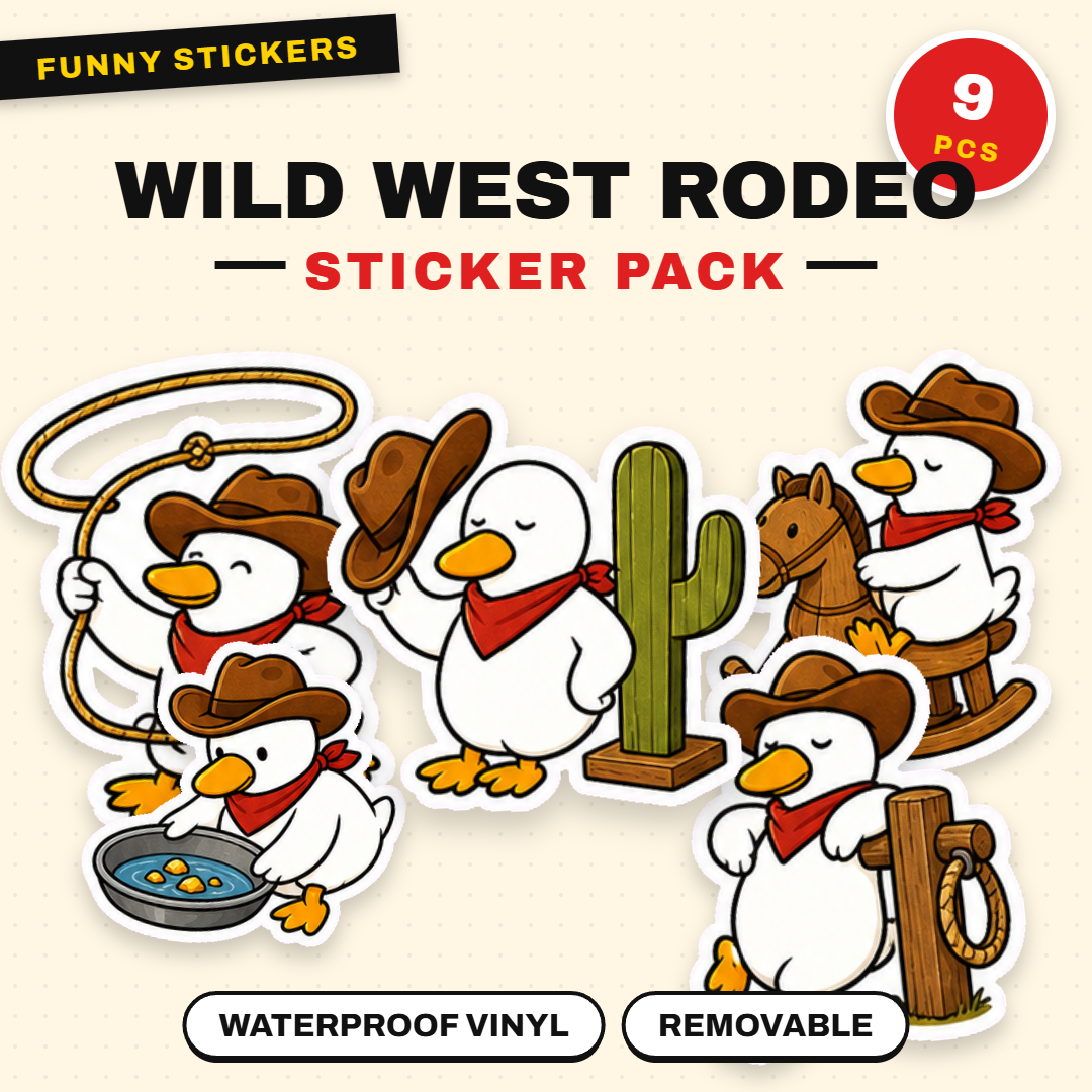 Wild West Animal Rodeo Sticker Pack