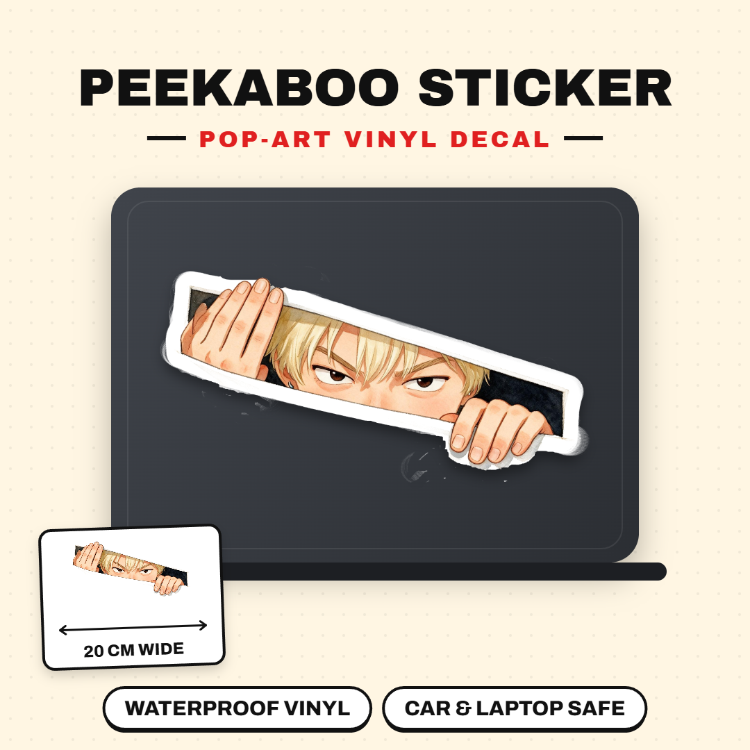 Kim's Peeking Sticker