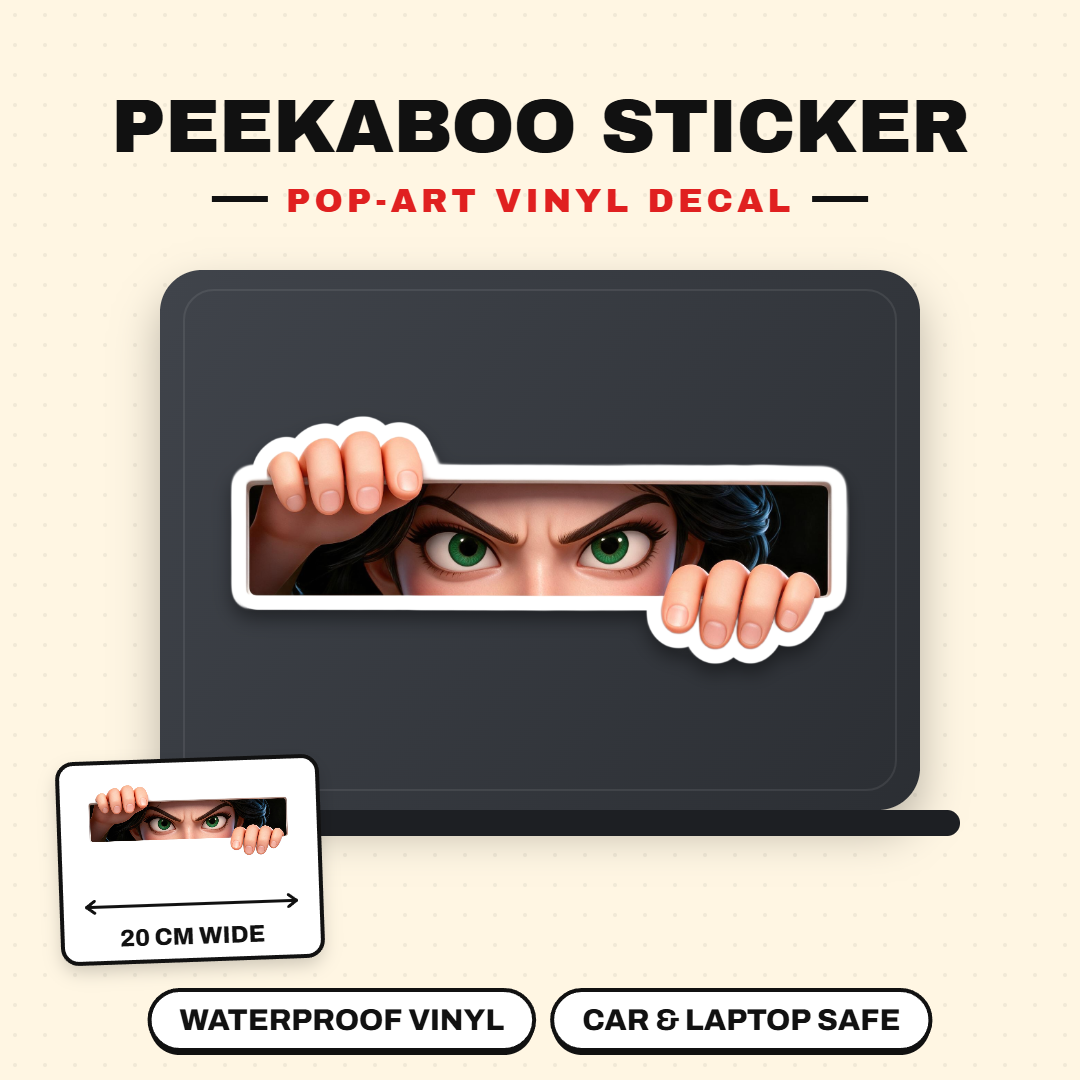 Jasmine Peeking Sticker