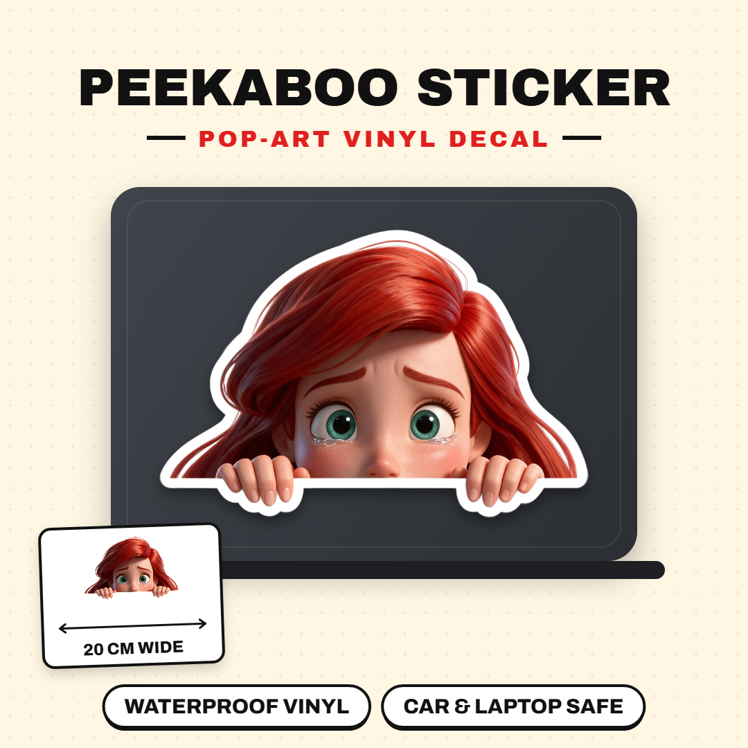 Ariel Peeking Sticker