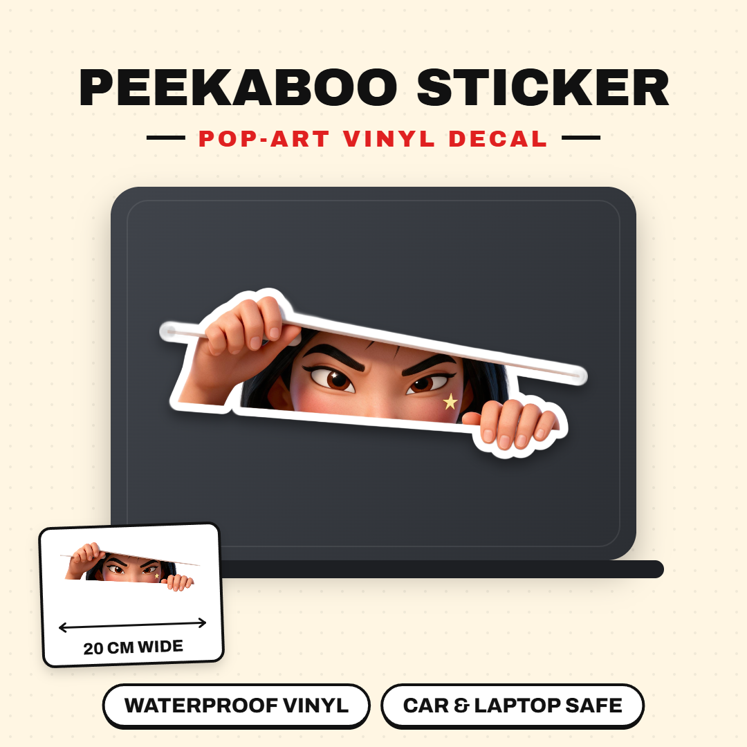 Mulan Peeking Sticker