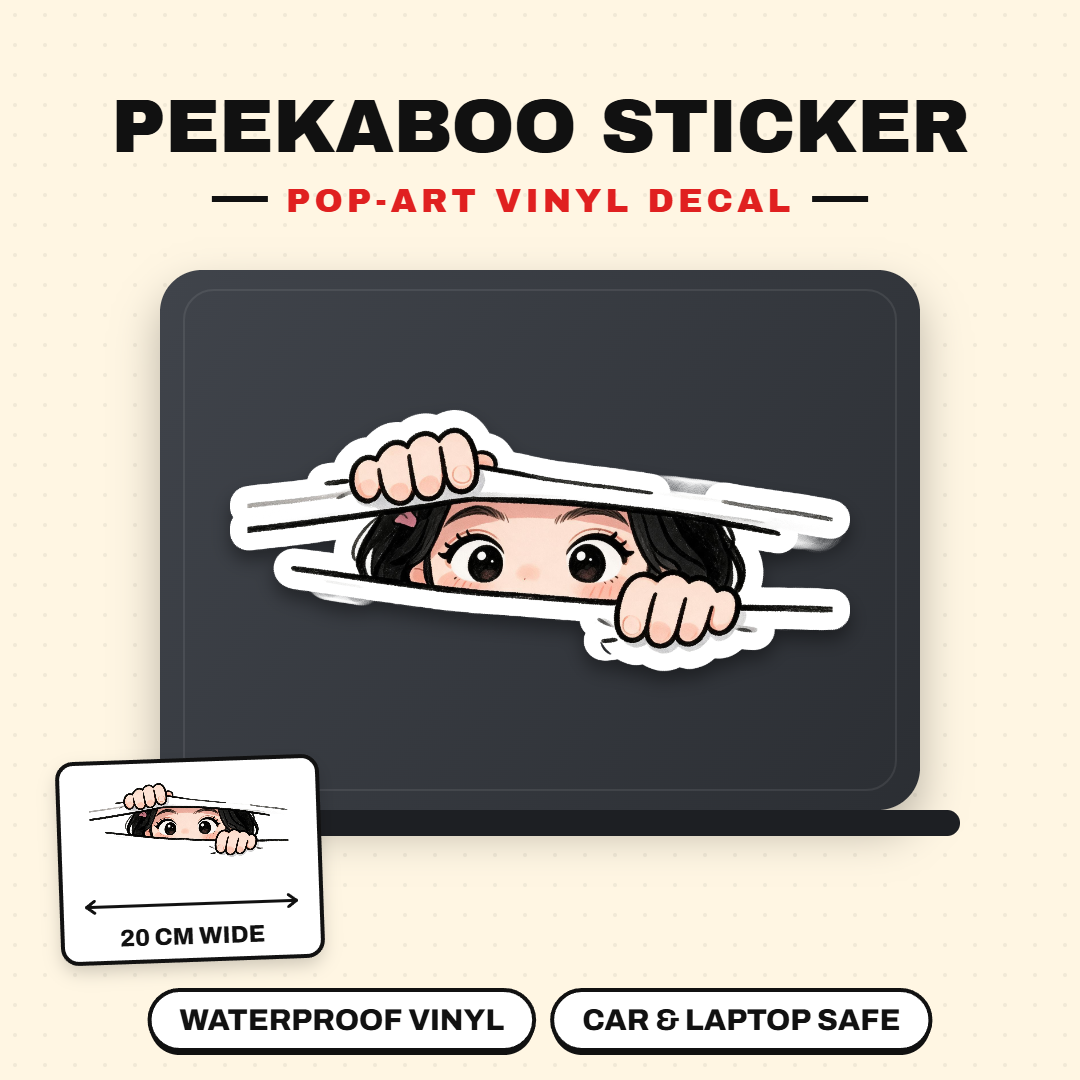 Kim Peeking Sticker