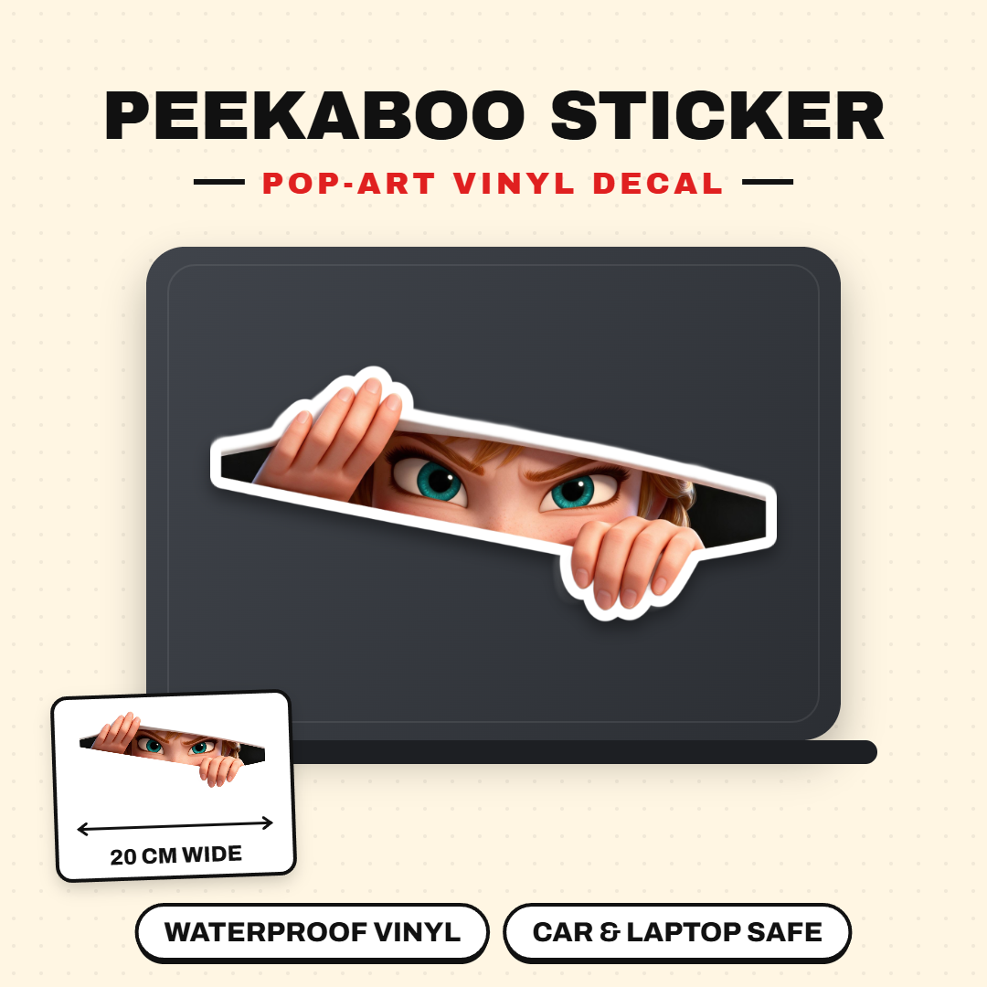 Anna Peeking Sticker