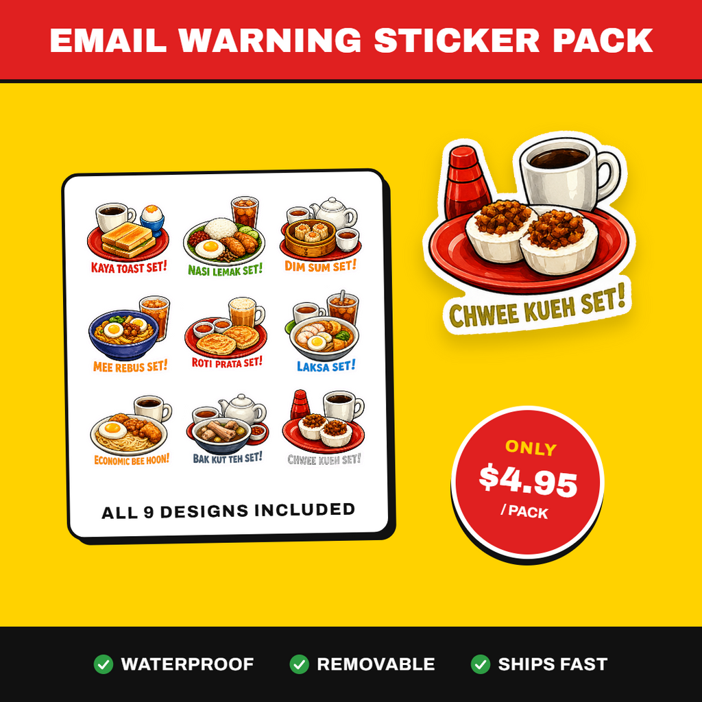 Singapore Breakfast & Hawker Food Sticker Pack