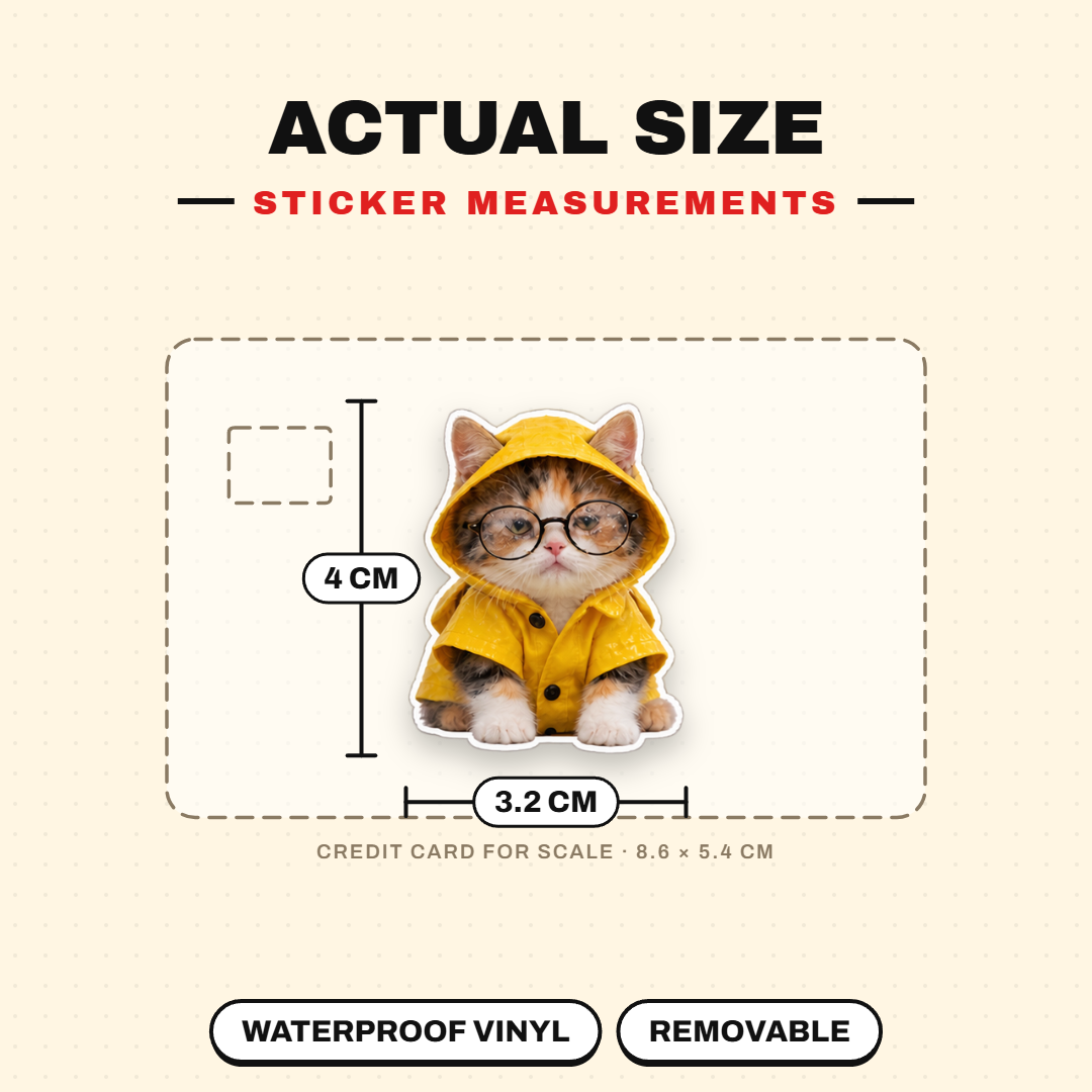 Glasses Cat Daily Life
