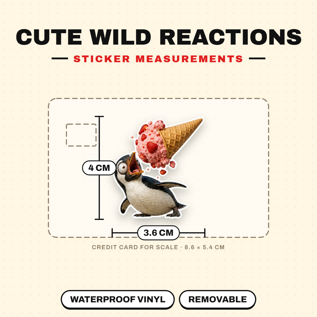 Cute Wild Animal Reactions Sticker Pack