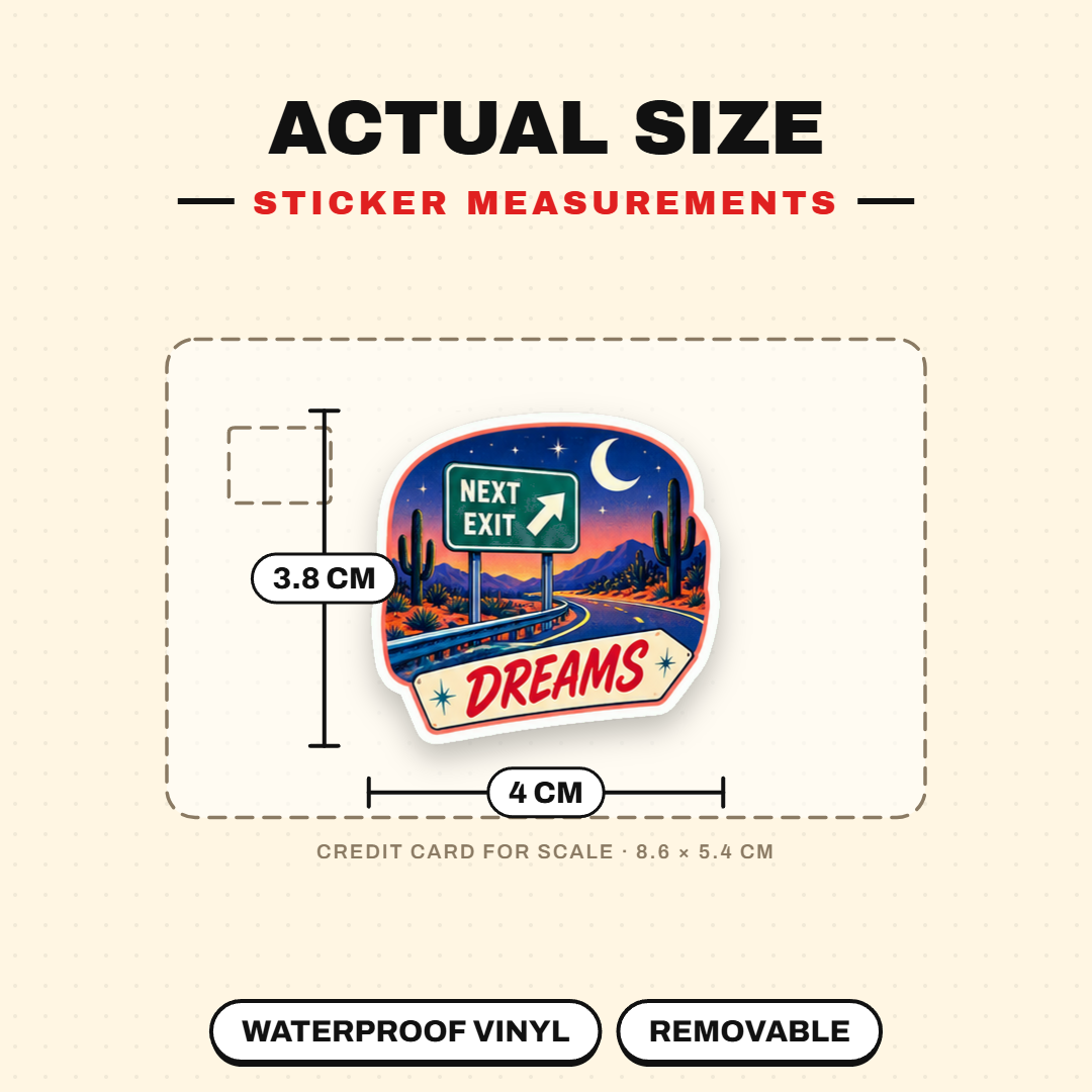 Retro Motel Road Trip Sticker Pack