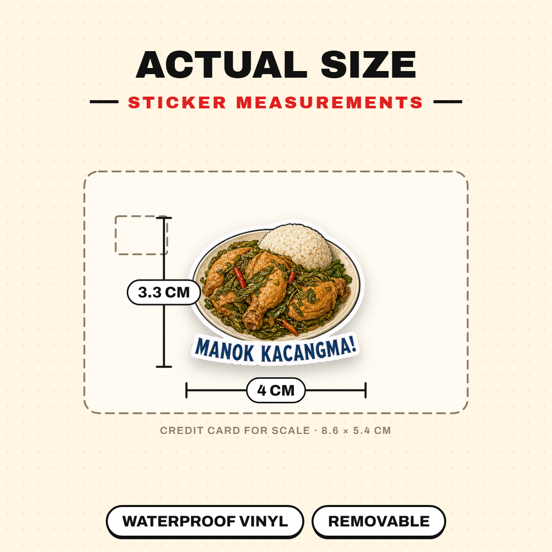 SG Borneo Morning Breakfast Stickers