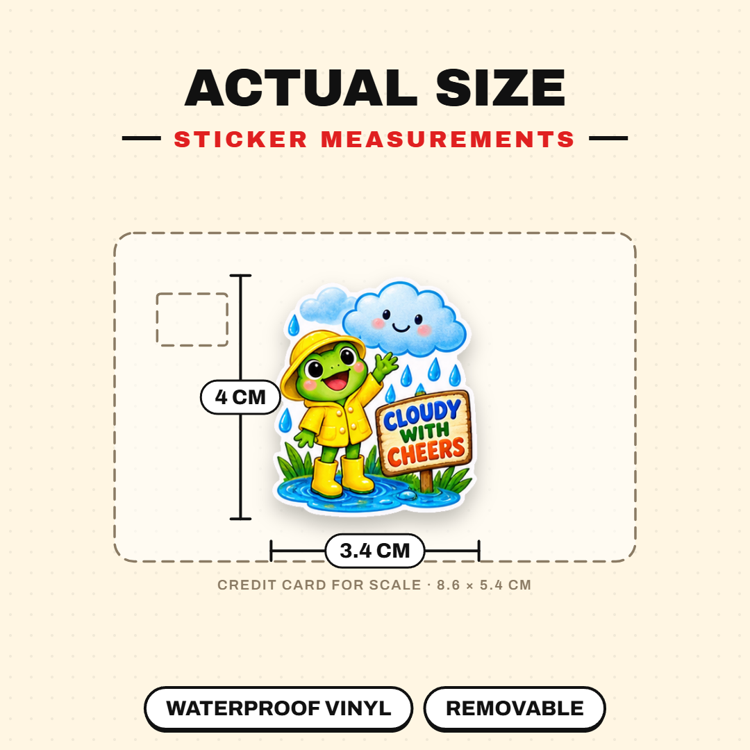 Rainy Day Frog Club Sticker Pack