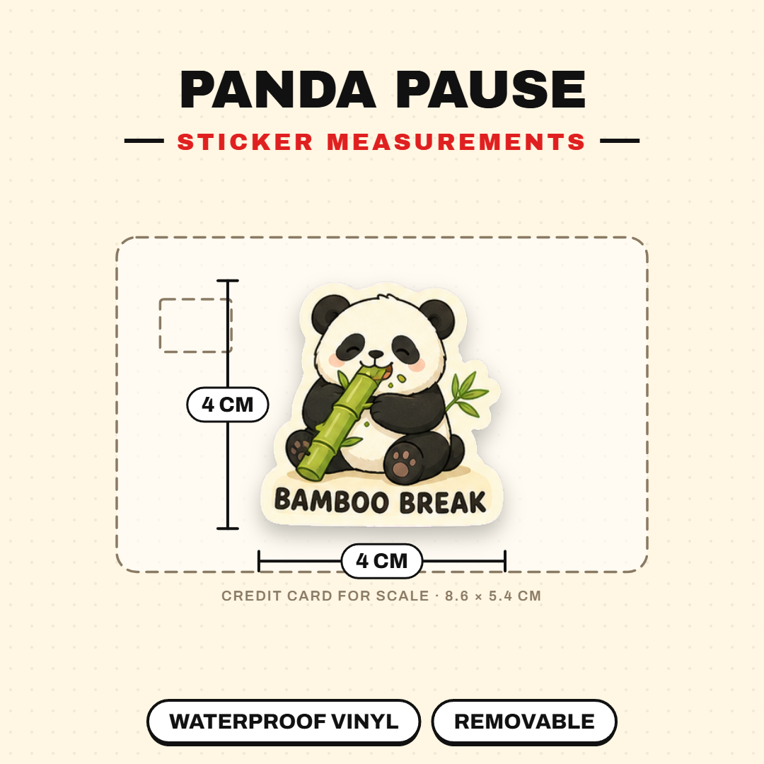 Panda Pause Club Sticker Pack