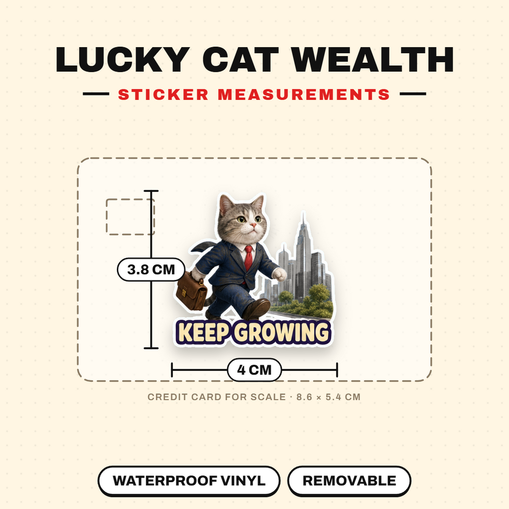 Lucky Cat Wealth & Success Sticker Pack