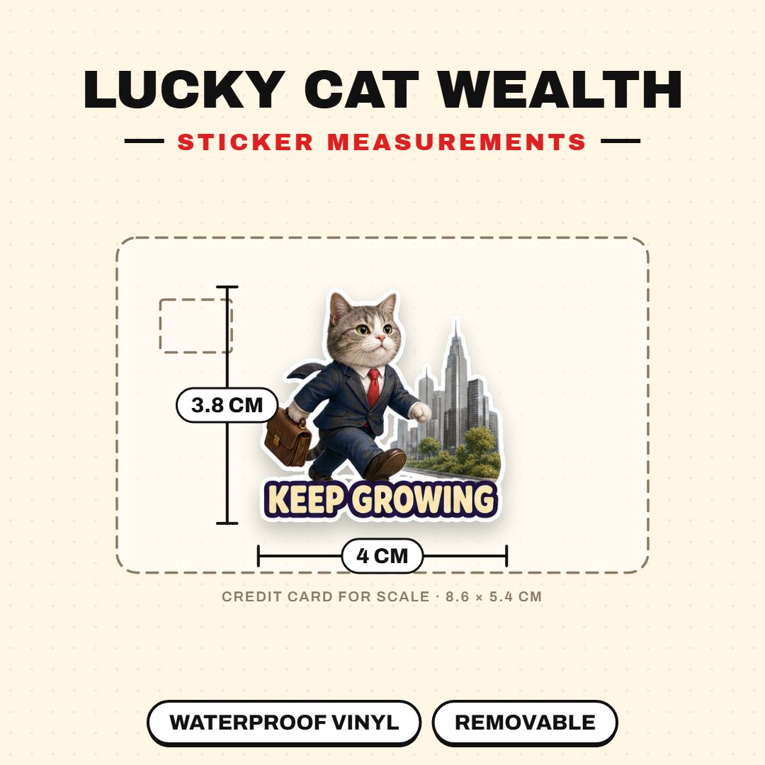 Lucky Cat Wealth & Success Sticker Pack