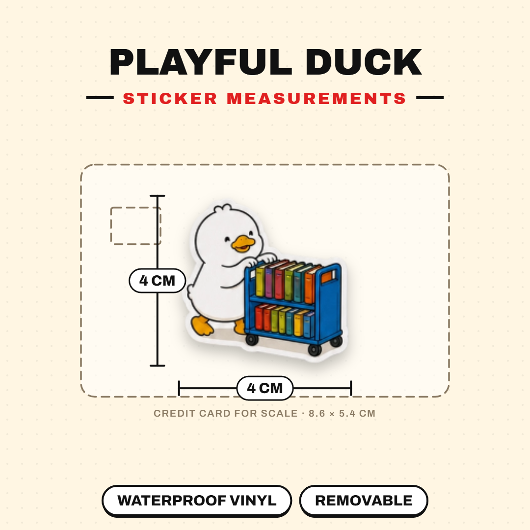 Playful Duck Waterproof Sticker Pack