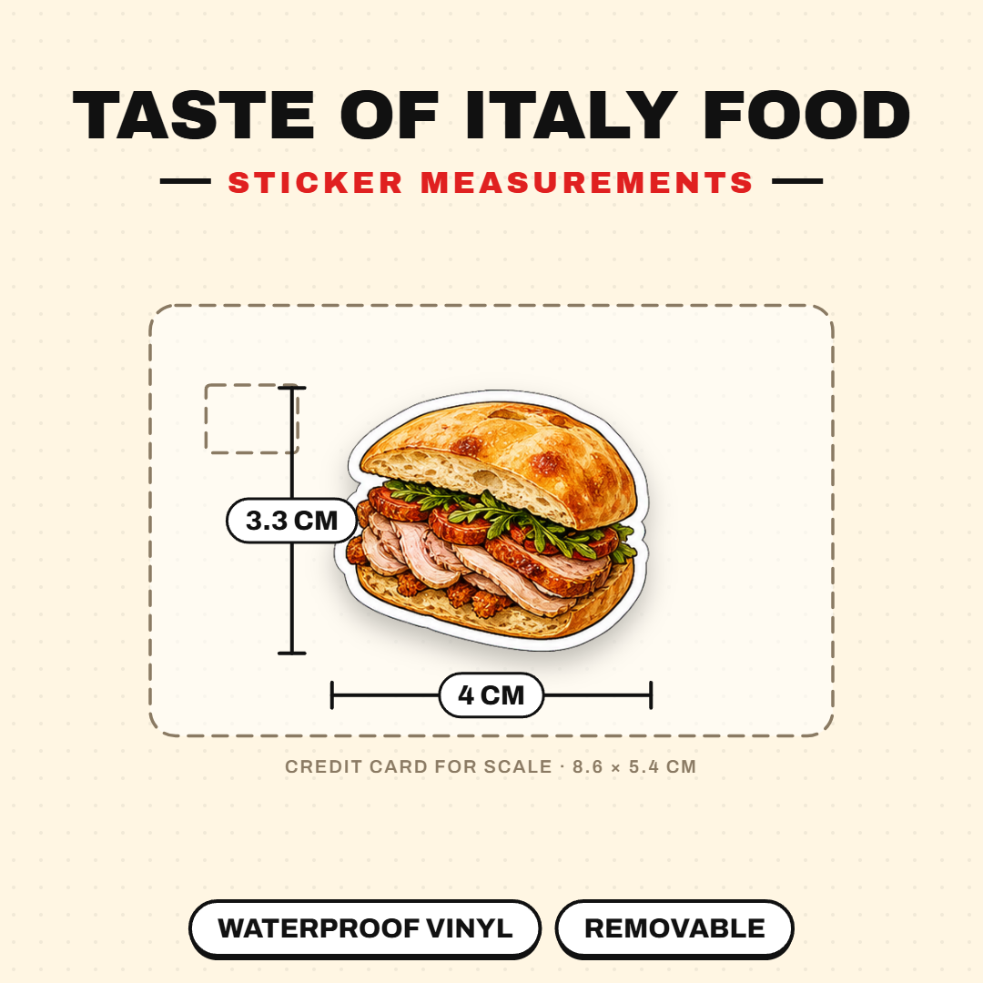 Taste of Italy Food & Lifestyle Sticker Pack